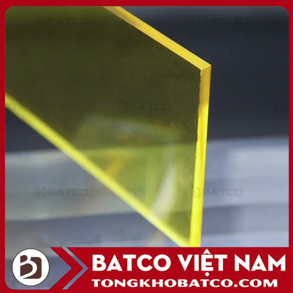 Tấm polycarbonate chống tĩnh điện màu vàng Hàn Quốc