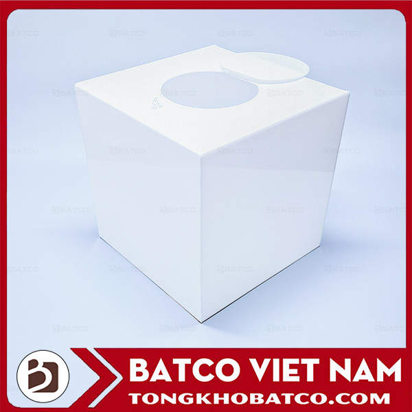 White acrylic ballot box