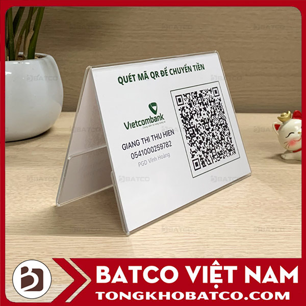 Mẫu 1 - Kệ để mã QR chữ A - 1