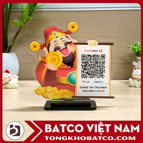 Mẫu 12 - Kệ để mã QR ông thần tài