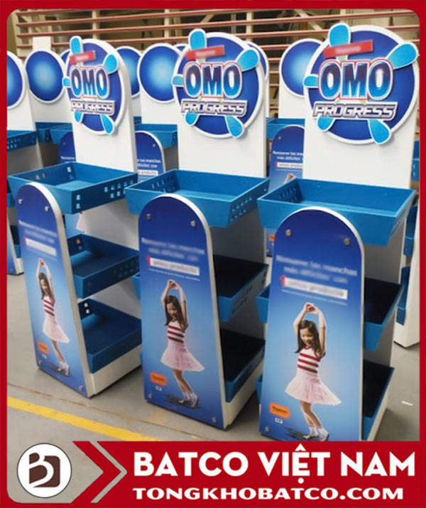 Mẫu 3 - Kệ formex trưng bày bột giặt Omo