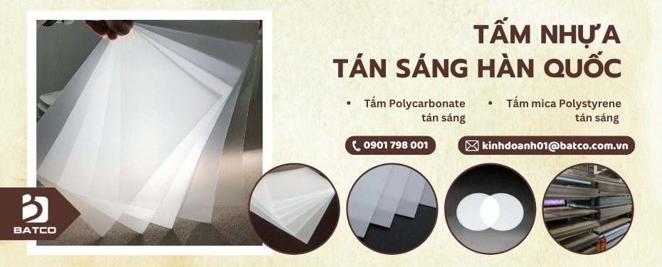 Banner tấm tán sáng Hàn Quốc tại Batco