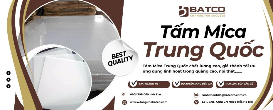 Banner quảng cáo giới thiệu sản phẩm Batco